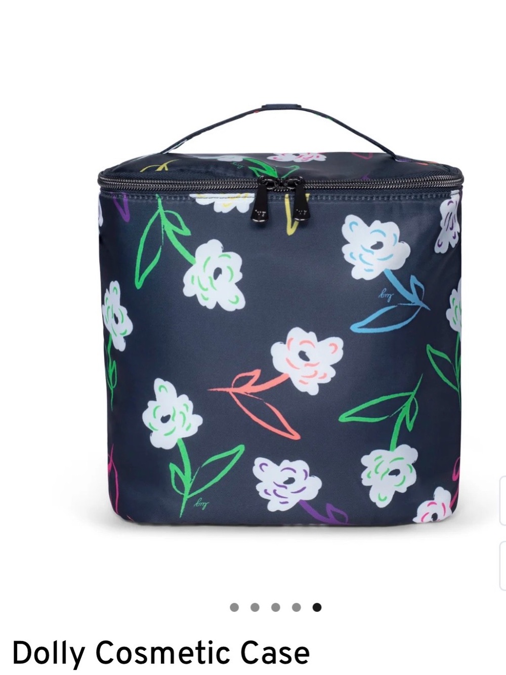 lug Dolly Cosmetic Case in Bright Floral